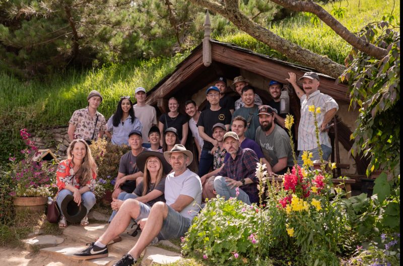 The Thematic team together outdoors